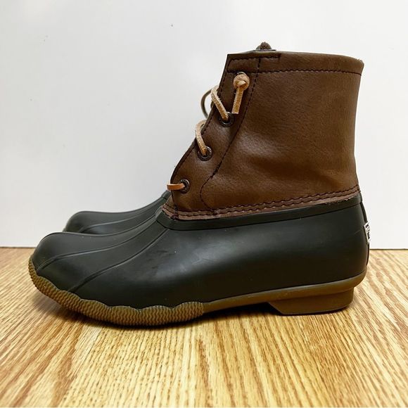 Sperry | Top-Sider  Saltwater Duck Boot Size 6.5 Dark Brown - Picture 5 of 9
